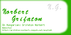 norbert grifaton business card